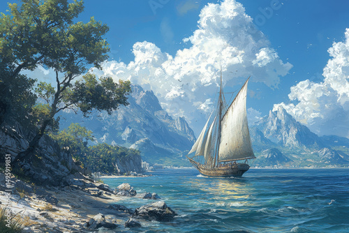 A scenic depiction of the R...