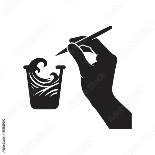 zero waste lifestyle vector clip art logo design illustration