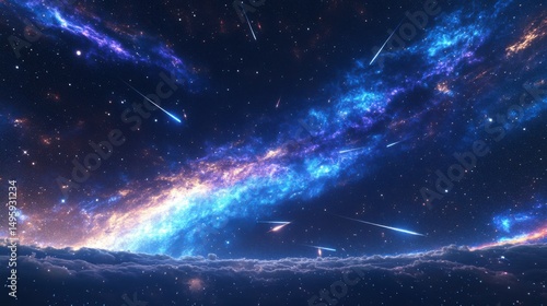 stunning equirectangular projection of the Milky Way galaxy in a 360-degree HDRI skybox. Billions of stars twinkle across the cosmic landscape, with a soft glow from galactic dust clouds