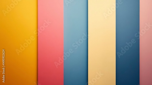 Abstract Colorful Vertical Stripes Background - Pastel Palette