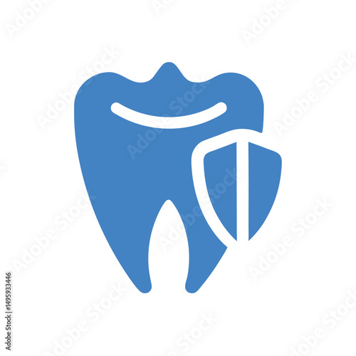 Tooth and Shield Icon for Safe Dental Care