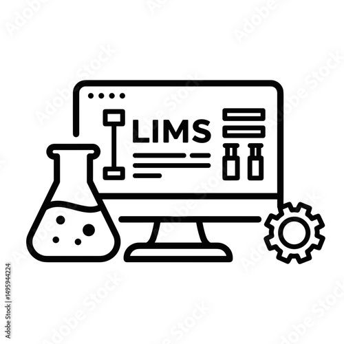 Laboratory information management system interface with flask and gear  