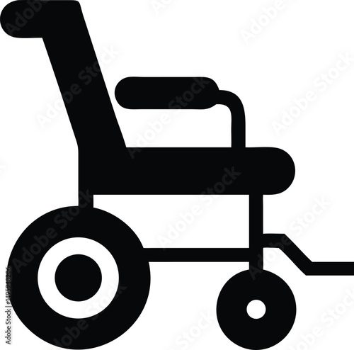 electric wheelchair silhouette