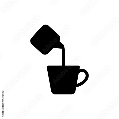 Empty Cup Being Filled Symbolizing Support and Emotional Nurturing