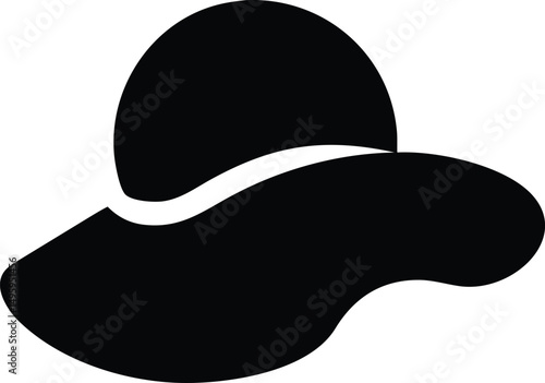 flat summer hat silhouette