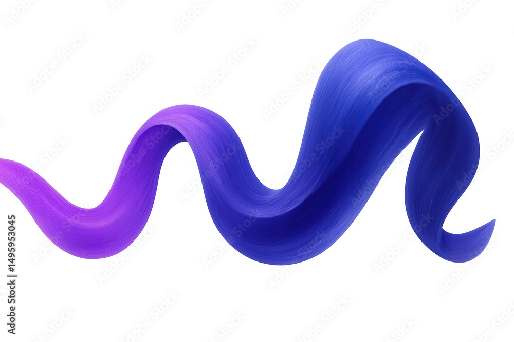Colorful hair lock flowing and waving with transparent background, ideal for beauty and hair care products Colorful hair lock flowing and waving with transparent background, ideal for beauty and hair care products