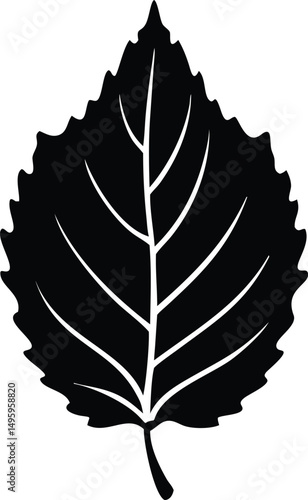 hazel leaf silhouette
