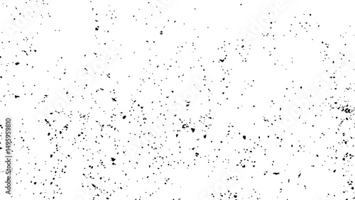 Black spots of paint and dust on a white background. Abstract grunge black and white distressed texture background. A seamless paper texture background featuring black dots and subtle texturized brush
