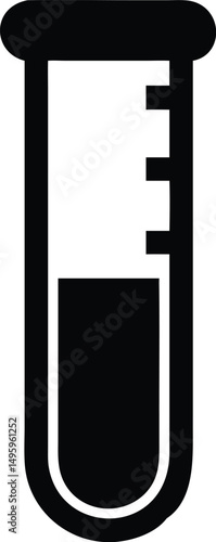 laboratory test tube silhouette