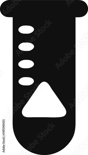 laboratory test tube silhouette