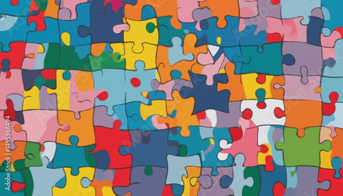Solve puzzle problem, think of solution, finish or accomplishment, creativity idea or challenge, connect jigsaw piece to resolve work or business trouble, complete jigsaw puzzl