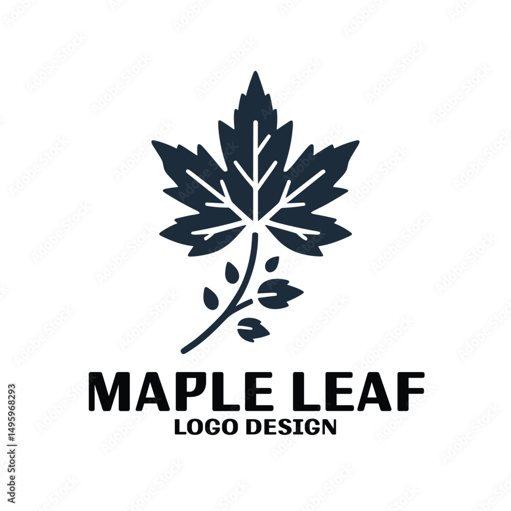 Maple Leaf Vector Logo Design Maple Leaf Vector Logo Design
