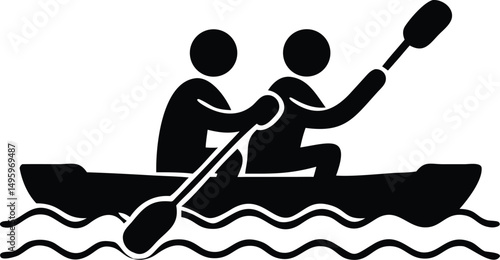 paddle sports silhouette