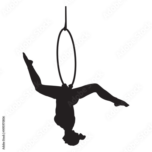 Beauty Aerial Hoop Silhouette 