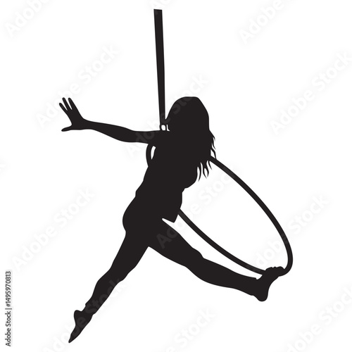 Beauty Aerial Hoop Silhouette 