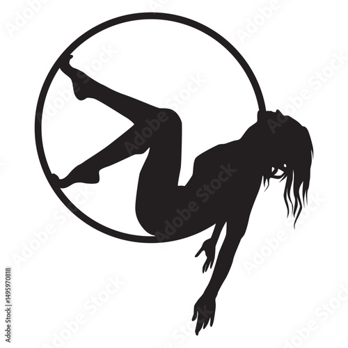 Beauty Aerial Hoop Silhouette 