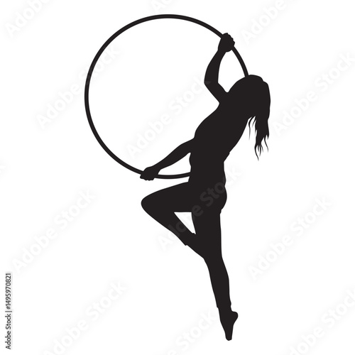 Beauty Aerial Hoop Silhouette 