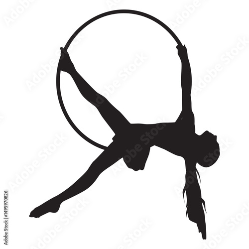 Beauty Aerial Hoop Silhouette 