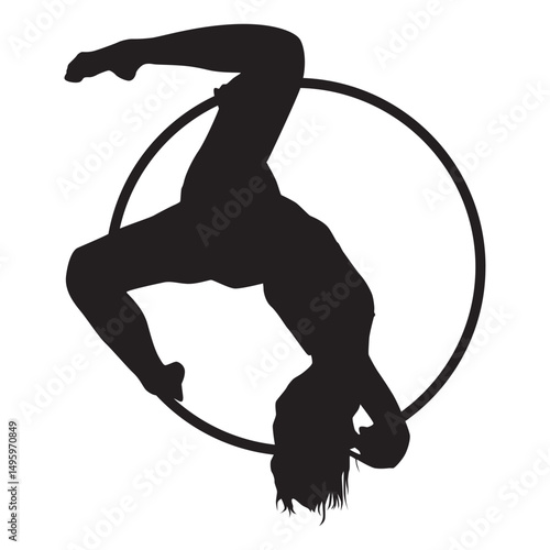 Beauty Aerial Hoop Silhouette 