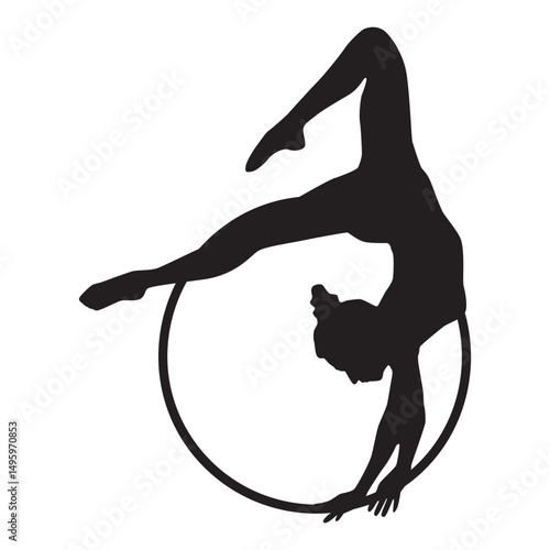 Beauty Aerial Hoop Silhouette 