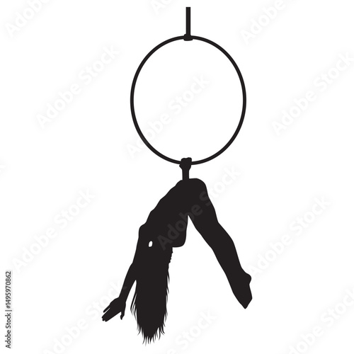 Beauty Aerial Hoop Silhouette 