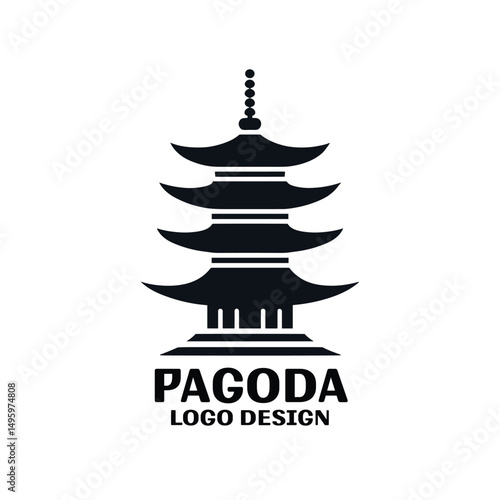 Pagoda Vector Logo Design