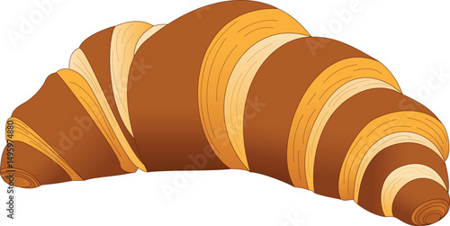 Bäckerei, Croissant, Kaffeestückchen, Gebäck, Frankreich, Frühstück - Icon, Symbol, Essen