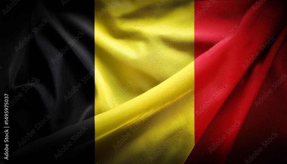 Naklejka premium flag of belgium