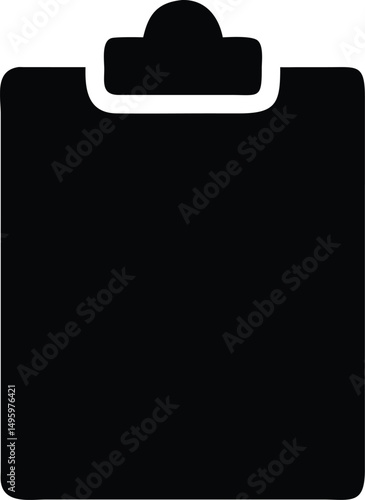 a clipboard silhouette 