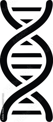 a monochrome representation of a DNA