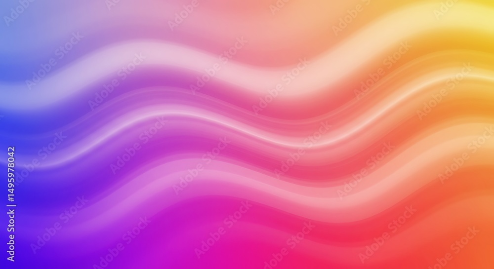 Wavy Rainbow Gradient with Dreamy Motion Wavy Rainbow Gradient with Dreamy Motion