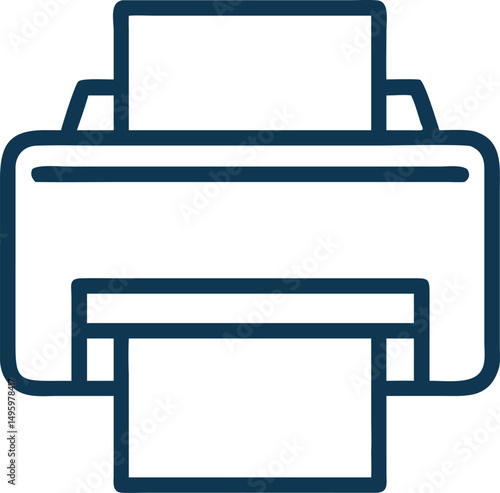 a printer printing a document