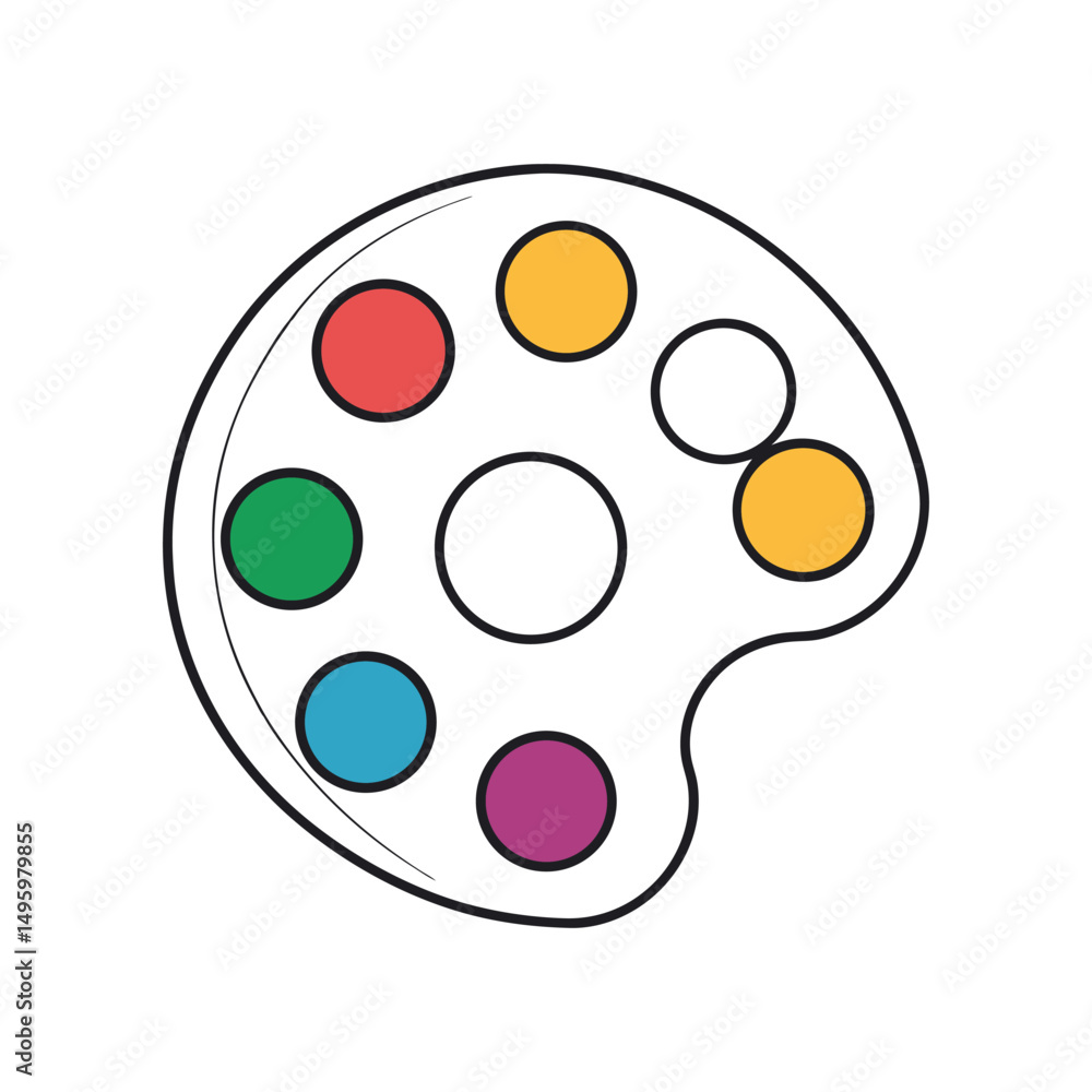 Fototapeta premium palette color vector (2).eps