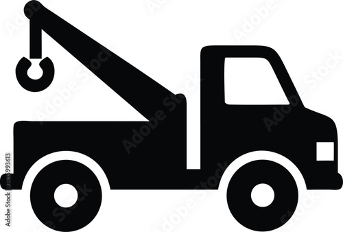 tow truck silhouette