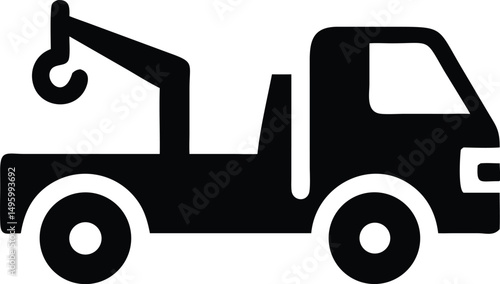 tow truck silhouette