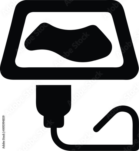 ultrasound device silhouette