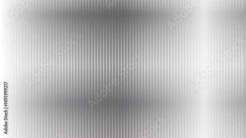 Soft grey, frosted acrylic with a reeded, wavy surface.White ribbed glass texture background. Fluted door window close-up. The glassy background design creates a delicate, airy feel—a vector.