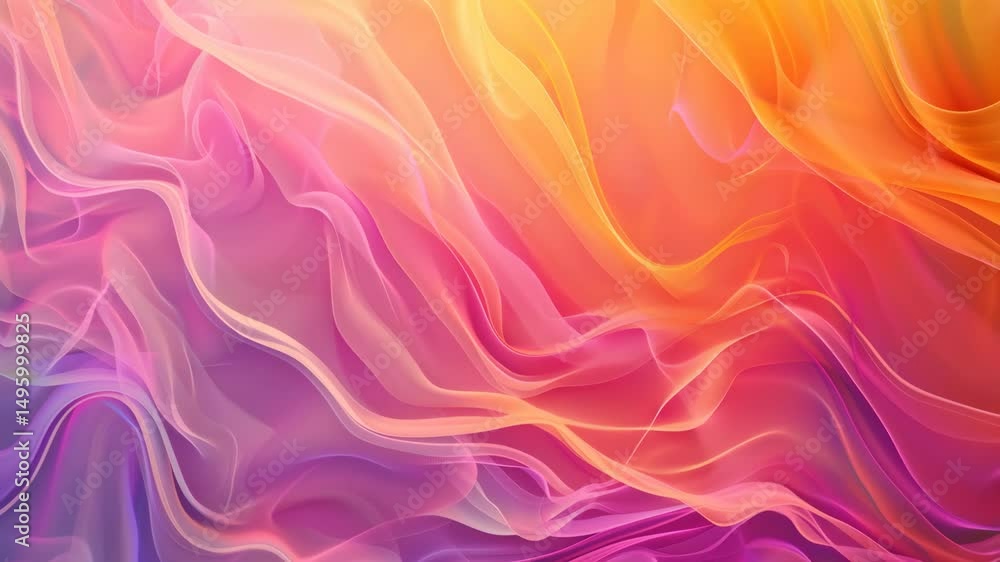 Abstract pink and orange flowing fabric texture with gradient wavy patterns creating a dynamic ethereal background.
Abstract pink and orange flowing fabric texture with gradient wavy patterns creating a dynamic ethereal background.