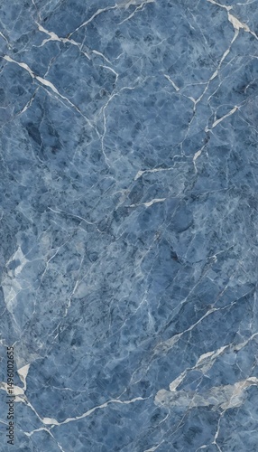 Marvel at the stunning blue marble stone texture, where rich shades of azure blend seamlessly with delicate veins of white Generative AI