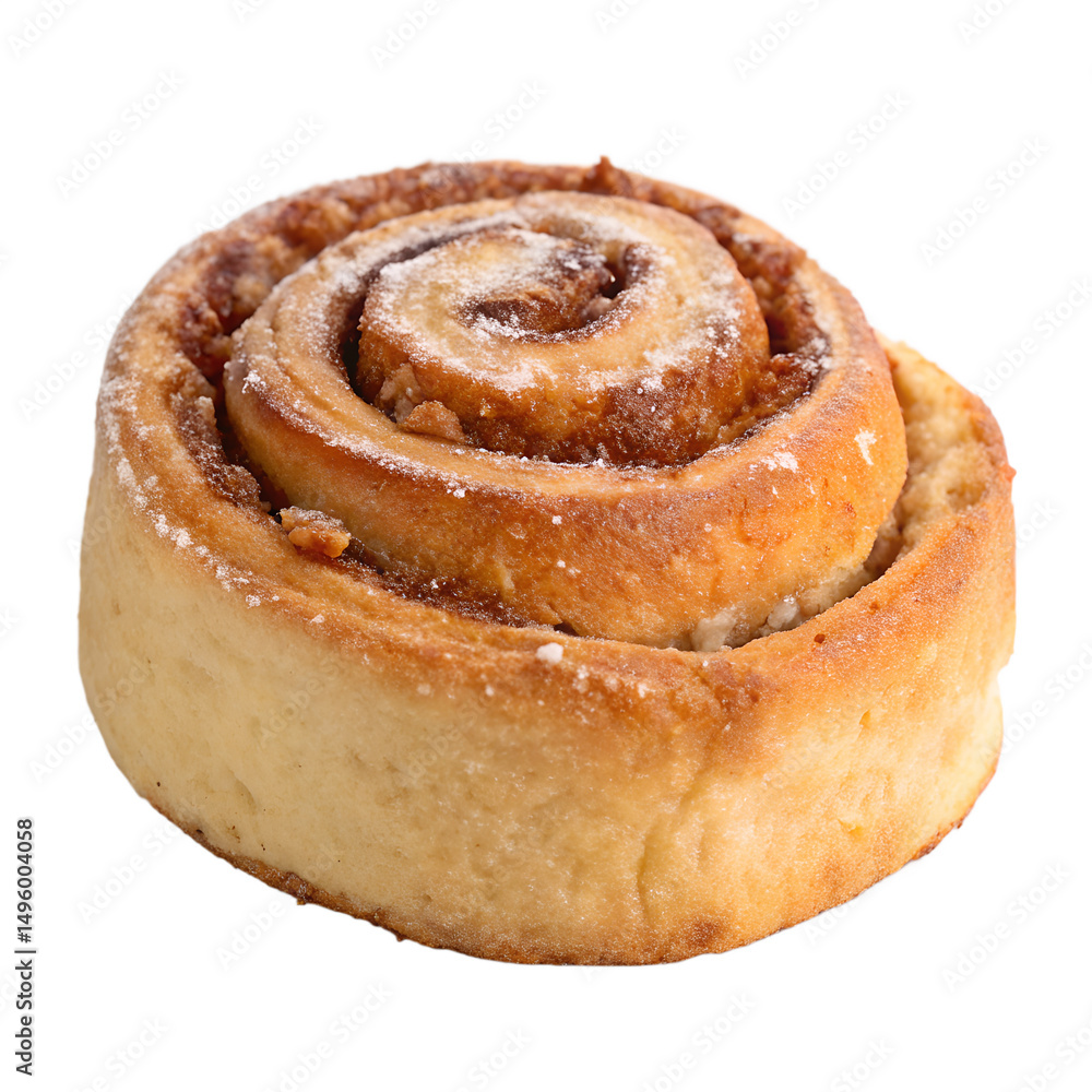 Fototapeta premium cinnamon roll on transparent background png