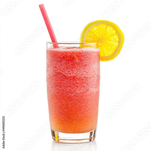 smoothie, fruit smoothie, frozen drink, summer beverage on white background