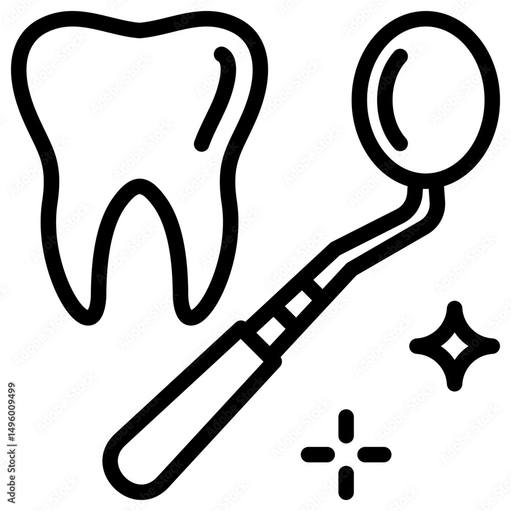 Obraz premium Hand Mirror Icon