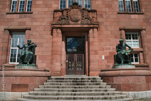 Wallpaper Mural The image shows the tower of the University of Freiburg, also known as Albert-Ludwigs-Universität Freiburg. Black Forest, Germany. Torontodigital.ca