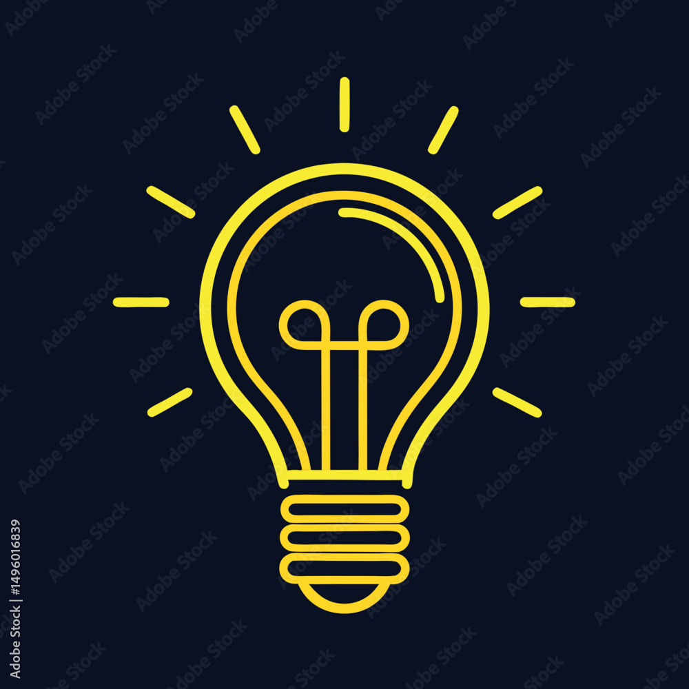 Fototapeta premium light bulb icon