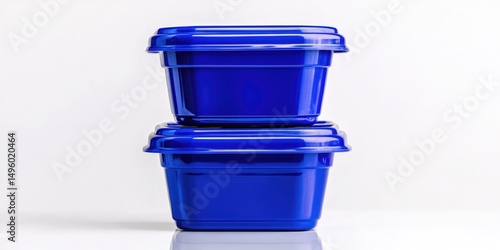 Wallpaper Mural Blue plastic containers Torontodigital.ca