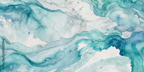 Wallpaper Mural Vector ocean watercolor soft blue and white wavey curve line background. Blue water ocean sea wave seamless background.	
 Torontodigital.ca