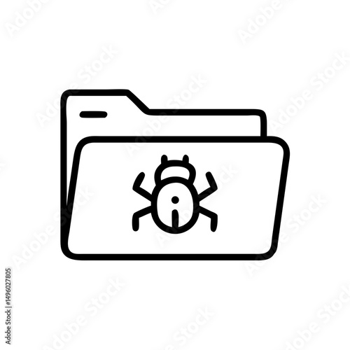 Open file containing a pest, indicating a potential threat to the system and data integrity online now