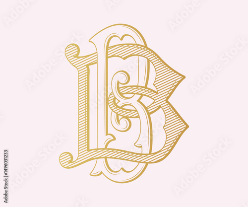 BB, logo BB ,Letter BB ,  Monogram BB , Wedding Monogram, Wedding Logo, Logo Design , Monogram Vintage