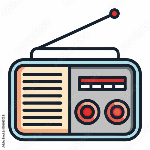 retro radio icon