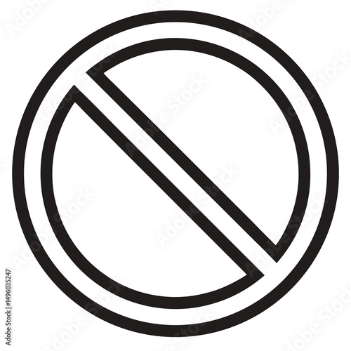 prohibited sign not allowed